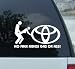 No Free Rides Decal for Toyota Highlander Tacoma 4runner Rav4 Land Cruiser Fj Sequoia Tundra Trd Prius Camry Solara Corolla Sienna Celica Supra Twin Turbo Matrix Avalon Mr2