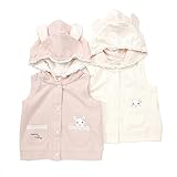 coeur a coeur (クーラクール) うさみみベスト (70～100cm) キムラタンの子供服 アイボリー 70 (44011-161a)