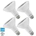 TORCHSTAR Dimmable Long Neck PAR30 LED Light Bulb, 75W Equivalent, 5000K Daylight, 850Lm, E26 Medium Base, Damp Location Available, 3 Years Warranty, Pack of 4