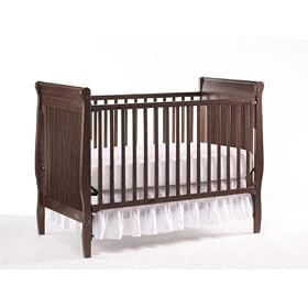 Graco Ashleigh 4 in 1 Convertible Crib - Walnut