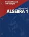 Algebra 1: Practice Workbook With Examples