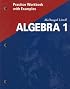 Algebra 1: Practice Workbook With Examples
