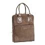 Olive N Figs Brown Suede Briefcase/Tote with leather trims