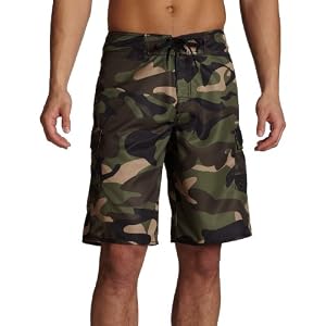 Quiksilver Young Mens Manic Camo Boardshort