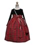 Velvet Checker Christmas Girl Dress