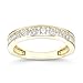 14k Yellow Gold Round Diamond Anniversary Band