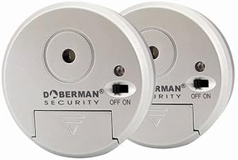 Doberman MINI 2 pack Window Alarm Work with Sliding Windows and Vibration Sensing
