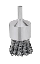 DEWALT DW4902 1-Inch by 1/4-Inch High Performance Carbon Knot Wire End Brush, 0.020-Inch Wire
