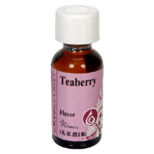 LorAnn Artificial Flavoring Oils, Teaberry Falvoring Oil, 1-Ounce Bottles (Pack of 4) by LorAnn Oils