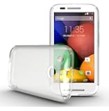 TUDIA Ultra Slim LITE TPU Bumper Protective Case for Motorola Moto E (1st Generation, 2014) (Clear)