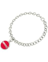 Youngstown State Penguins Sterling Silver Jewelry and Enamel Charm Bracelet.