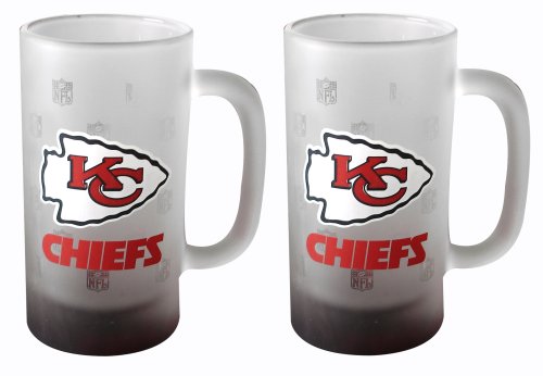 Kansas City Chiefs Frosted Mug (16-Ounce, Set of 2)