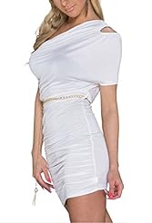 One Shoulder Polyester/Spandex Checkered Print Spring Summer Winter Bodycon Dress 