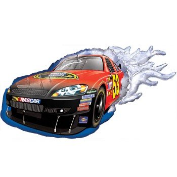 Speedy Red Nascar Vehicle 36" Mylar Balloon