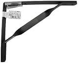 WAKI アルミエンボス棚受 180mm ブラック