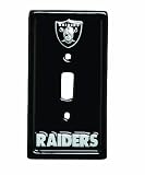 NFL 6-Inch by 3-1/4-Inch Light Switch Cover, Sculpted, 3-D, Oakland Raiders
