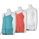 DoBe Brand Spaghetti Strap Lace Embroidered Tank