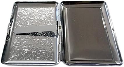 Washington Wizards Basketball Team Logo Vintage Recycled District Of Columbia License Plate Art Custom Cigarette Money Card Case Box Holder Silver Stainless Steel Metal