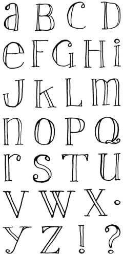 Inkadinkado Clear Stamps, Be Yourself Alpha