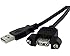 StarTech.com Panel Mount USB Cable A to A F/M - 1 ft (USBPNLAFAM1)