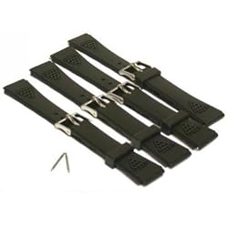 4 Sport Bands PVC Watchbands for Casio Watch 20mm New
