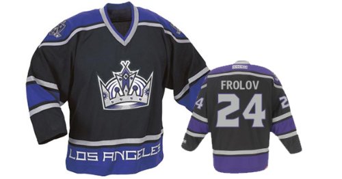 Buy FROLOV #24 Los Angeles Kings CCM 550 Series Replica NHL Hockey Jersey (NHLPA Certified Custom Sewn...