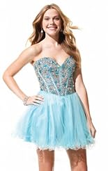 Chiffon/Taffeta/Tulle Beaded Cutout Applique Lace Crystals Crystal Prom Dress 