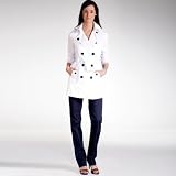Double-breasted showerproof trench coat