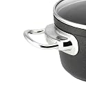 Berndes 021245 Balance Induction Aluminium Kochtopf antihaft mit Glasdeckel 24 cm, 5,5 l