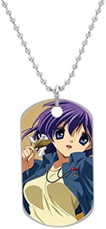 Clannad After Story Anime Manga Best Durable New OVAL Dog Tag or Cat Tag with Neck Chain Photo (One Side), Dog Tag Size 1.2X2X0.1 inches in Diameter,comes with 30" Inches Inch 2mm Stainless Steel Bead Chain