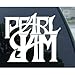 PEARL JAM BAND WHITE LOGO VINYL DECAL STICKER