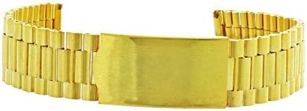 Metal Watch Strap 18MM In Gold Stainless Steel Clasp Fit Most Brands Citizen, Michael Kors