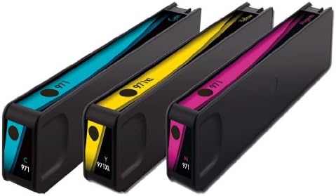Shop At 247 ® Remanufactured HP 971XL (1 - Cyan, 1 - Yellow, 1 - Magenta) Ink Cartridge Replacement Colors Combo Set Hewlett Packard CN625AM, OfficeJet Pro X451dn, X451dw, X476dn, X476dw, X551dw, X576dw