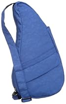 AmeriBag Small Distressed Nylon Healthy Back Bag Tote