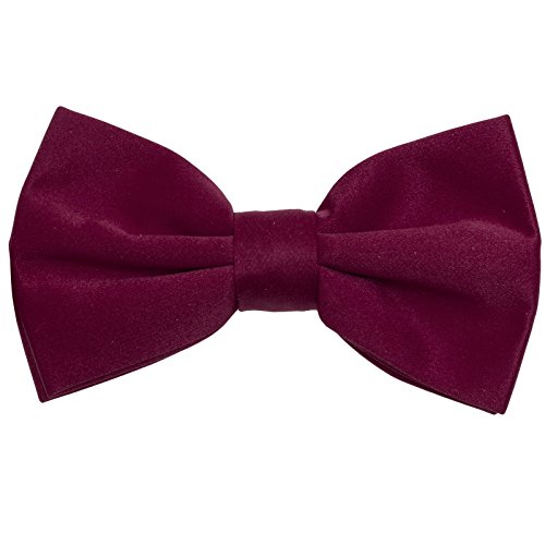 Vesuvio Napoli Mens Solid Formal Tuxedo Pre-Tied Bow Tie