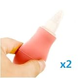 UDTEE 2PCS Durable/Healthy Pink Color Silca Gel Nipple Pet Hand Feeding Nursing Bottle for Newborn Pet Dog Puppies Cat Kitten & Small Animals