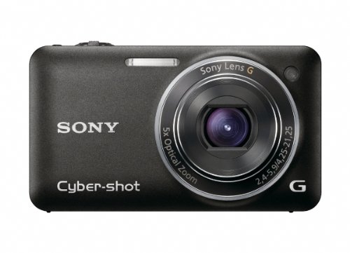 Sony DSCWX5B Cybershot Digital Camera - Black (12.2MP, 5x Optical Zoom, 2.8 inch LCD)