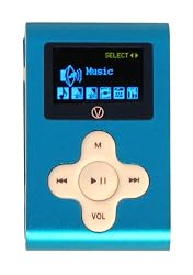 Visual Land V-Clip 4GB LCD/MP3/WMA/Voice Recorder/FM Radio (Blue)