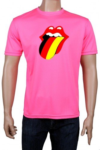 NEON EM 2016 Deutschland Z-Logo Lauf T-Shirt, NEON EM 2016pink Gr.L