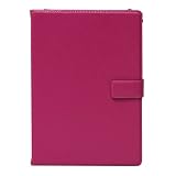 Amazon Kindle DX Genuine Leather Opening Case with Interior Compartments (Fuchsia)