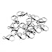 VALYRIA 20pcs Silver Tone Stainless Steel Lobster Clasps Jewelry Findings (5/8