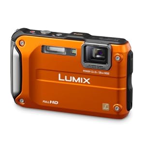 Panasonic Lumix Tough DMC-FT3EG-D Digitalkamera (12 Megapixel, 4,6-fach opt. Zoom, 6,7 cm (2,7 Zoll) Display, GPS, Full HD, bildstabilisiert, 12 m wasserdicht, 2 m stoßgeschützt) orange