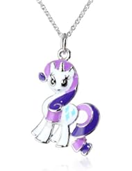 My Little Pony Girls Fine Silver Plated Rarity Pendant Necklace, 18"
