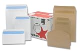 5 Star Office Envelopes Lightweight Pocket Gummed 80gsm Manilla Dl pack 1000
