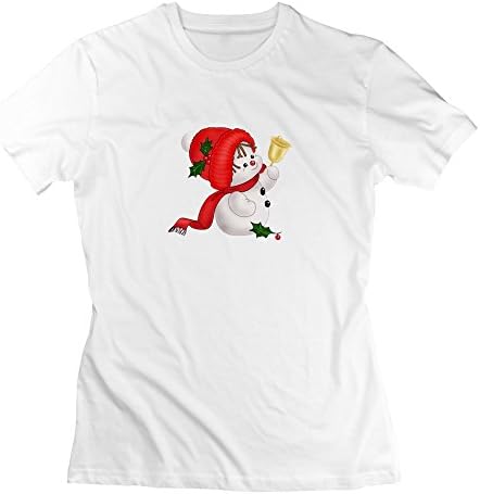 Cute Chrismas Vintage Snowman T Shirt White For Man's