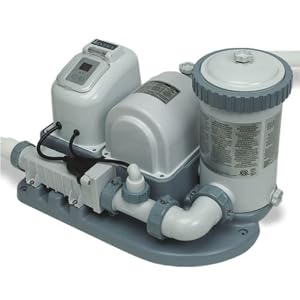 Intex 2000 gph Water Filtration Pool Pump with Built-in Chlorine Generator by Intex