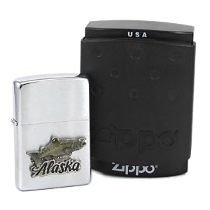 Zippo Lighter Alaska Fish Salmon