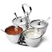 Revolving Relish Server Dish by bar@drinkstuff | Stainless Steel 4 Bowl, Relish Servers, Relish Dishes, Curry Relish Dish, Condiment Bowls