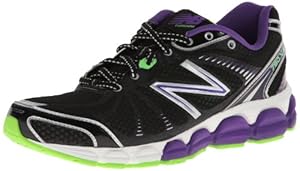 New Balance Women's W780 Running Shoe,Black/Purple,9 D US