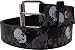 White Skulls and Stars Printed Imitation Leather Belt